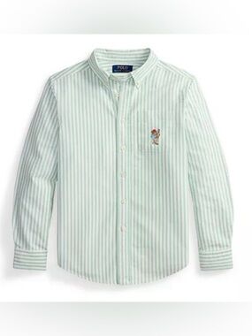 Polo Ralph Lauren Boys' Polo Bear Cotton Oxford Shirt | kid | size: 7